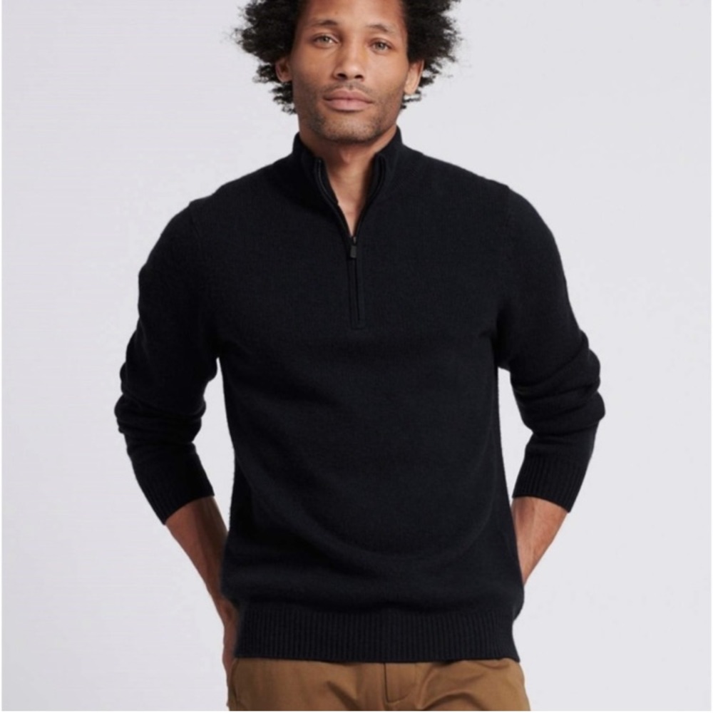 Naadam Wool Cashmere Quarter Zip Size XS NWT